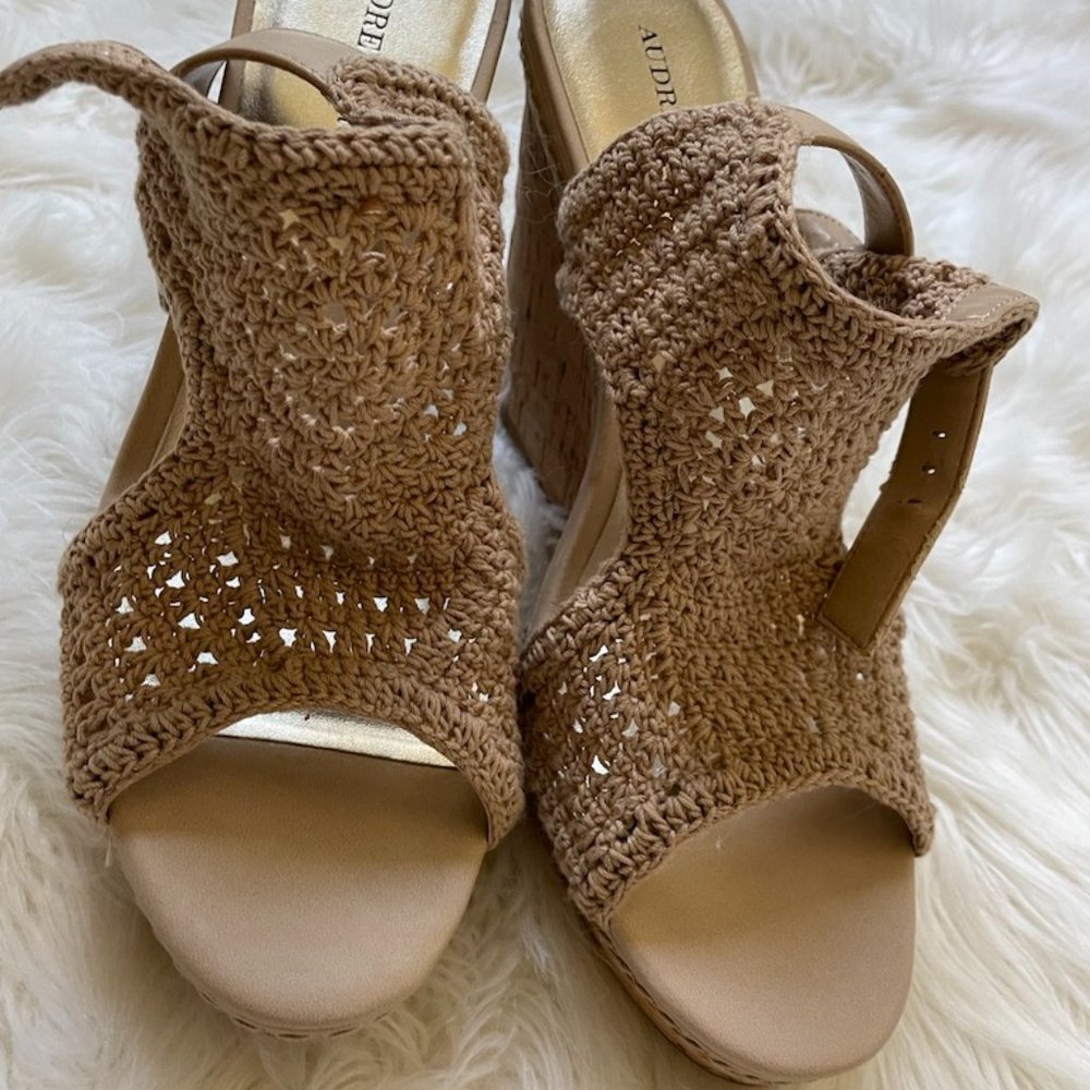 Size 10 Wedge Cork Macrame Sandals